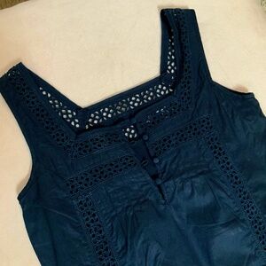 Women’s Sz 6 Vintage Gap Navy Blue Sheath Dress
